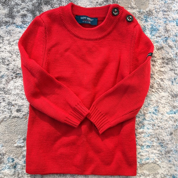 Saint James Red Kids Sweater
